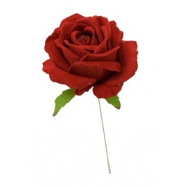 Fiore natalizio, Rosa in Velluto Rosso