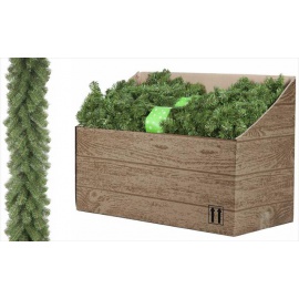 Ghirlanda Natalizia verde  270cm , diametro 20cm