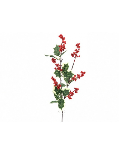 Fiore natalizio, Ramo con Bacche rosse 70 cm 
