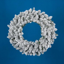 Corona Natalizia Fioccata diam. 60cm 