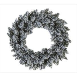 Corona Natalizia innevata diam. 40cm 