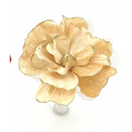Fiore natalizio, Rosa Oro 30cm 