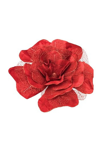 Fiore natalizio, Rosa Rossa 50cm 