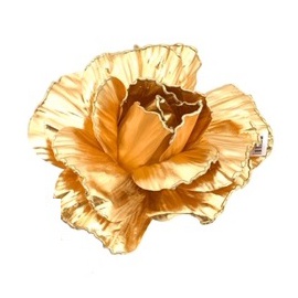 Fiore natalizio, Rosa Oro 30cm 