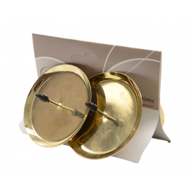 Portacandela avvento oro cm.6 conf. 4 pezzi 2