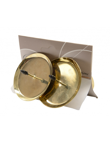 Portacandela avvento oro cm.6 conf. 4...