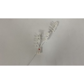 Fiore Natalizio, Ramo 3 Riccioli, glitter bianco 77cm  