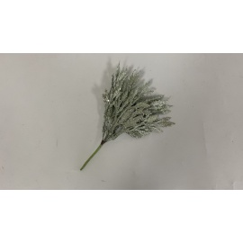 Fiore Natalizio, Ciuffo Glitter Menta 18cm 