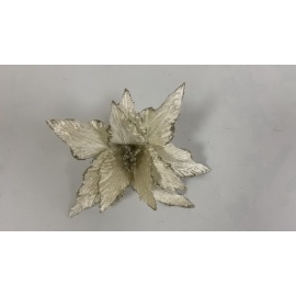 Fiore Natalizio, Stella di Natale Crema 25cm