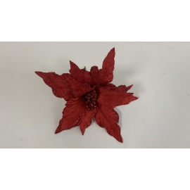 Fiore Natalizio, Stella di Natale Rosso 25cm
