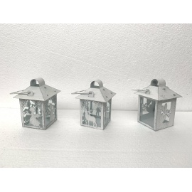Lanterna Quadrata 10,5 x 10,5 x 15 Cm Assortite
