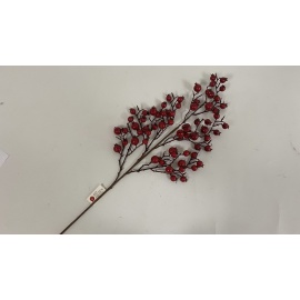 Fiore Natalizio, Ramo Bacche Rosse 70cm 