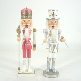 Soldatino Schiaccianoci, 20 cm, Bianco, Assortito