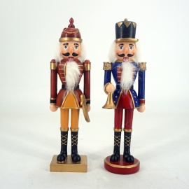 Soldatino Schiaccianoci, 20 cm, Blu/Rosso, Assortito