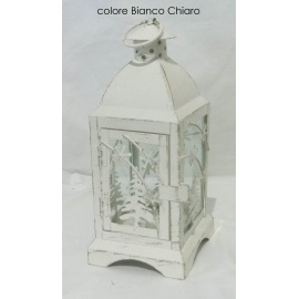 Lanterna Quadrata Bianco 9,3 x 9,3 x 22 Cm 