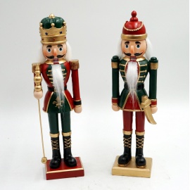 Soldatino Schiaccianoci, 25 cm, Blu/Rosso, Assortito