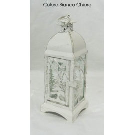 Lanterna Quadrata Bianco 7 x 7 x 19Cm 