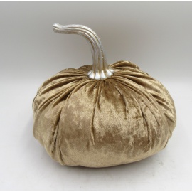 Zucca Velluto Champagne, Imbottita, 17 cm