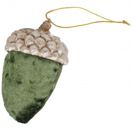 Ghianda Velluto Champagne, Imbottita, 7x7x12 cm