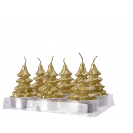 Tealight albero cm.13,7X9,2X6,2