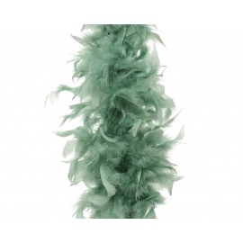 Boa piume verde salvia cm.184