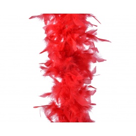 Boa piume rosso cm.184