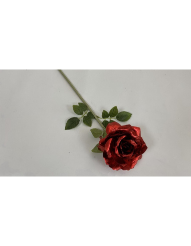 Fiore Natalizio, Rosa Metalizzata Rossa