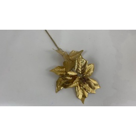 Fiore Natalizio, Stella di Natale Metalizzata 70cm 