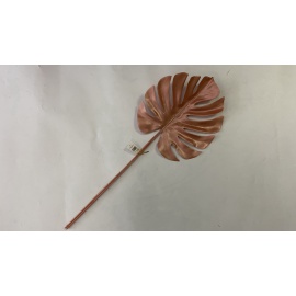 Fiore Natalizio, Foglia Filodendro Rosa 70cm