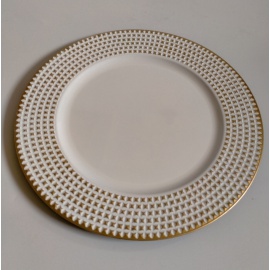 Sottopiatto Raggi di Sole, Bordi Irregolari, 33 cm, Argento Lucido