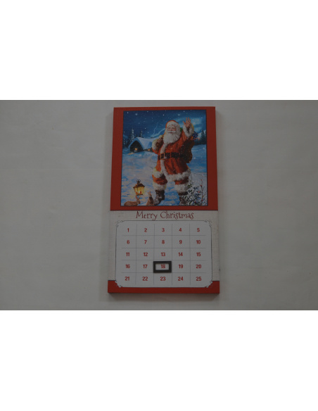 Quadro Luminoso, Calendario del avvento con Babbo Natale