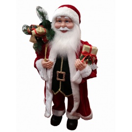 Babbo da Collezione, Tradizionale con Regali, 35 cm