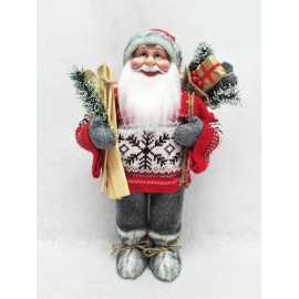 Babbo da Collezione, Maglione e Sci, 60 cm