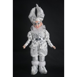 Giullare Rosso/Oro, con Carillon, 43 cm