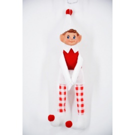 Elfo, Bianco e Rosso a Righe, 30 cm