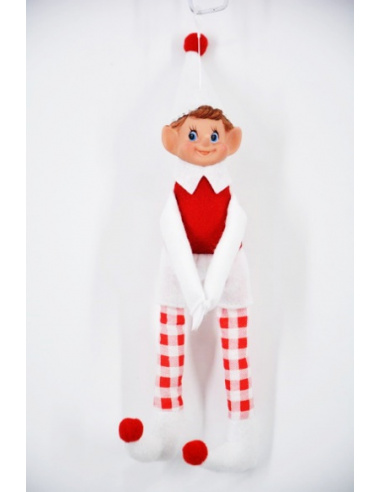 Elfo, Bianco e Rosso a Righe, 30 cm