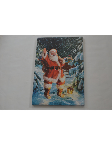 Quadro Luminoso, Babbo nella neve