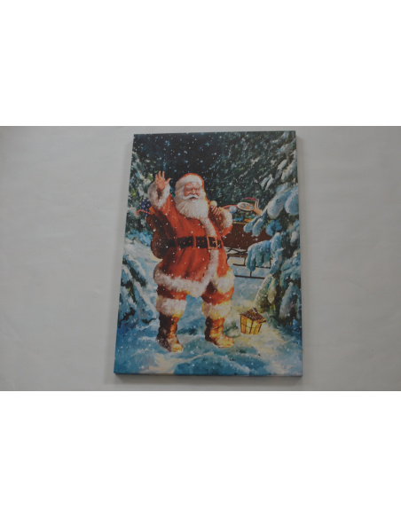 Quadro Luminoso, Babbo nella neve