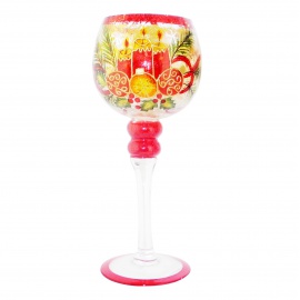 Calice Portacandela in Vetro, Albero, 13x30 cm