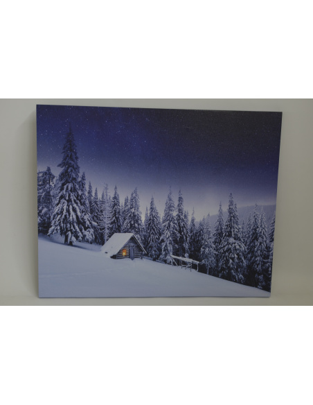 Quadro Luminoso, Baita sul Pendio 40 x 60cm