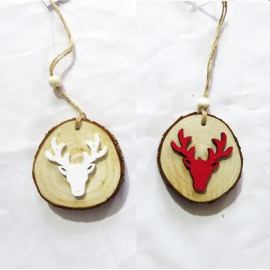 Ornamento da appendere in legno, 10 cm, Assortito