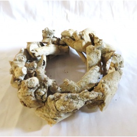 Corona Natalizia innevata diam. 55cm 