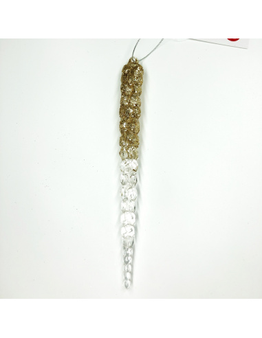 Fiocco Acrilico, Glitter Champagne, 12,5 cm