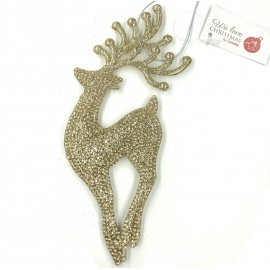 Ballerina Acrilico, Glitter Champagne, 14 cm