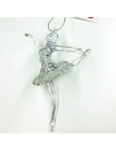 Ballerina Acrilico, Glitter Champagne, 14 cm