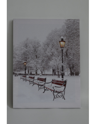Quadro Luminoso, Panchine e lampioni...