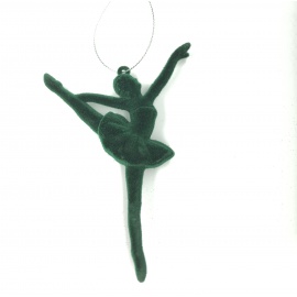 Ballerina, Velluto Bordeaux, 15 cm