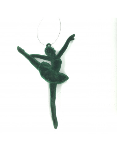 Ballerina, Velluto Bordeaux, 15 cm