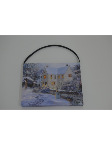 Quadro Luminoso, Casa nel Bosco 20x15 cm 