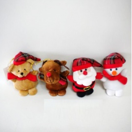 Pupazzetto Natalizio, 8 cm, Assortito